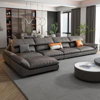 KEHUI - Juego de Sofás Seccionales de Cuero Modernos para Espacios Pequeños, Uso Escolar, Color Negro en Forma de L, Reclinable Grande Verde Esponjoso, Modular y Desmontable