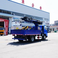 Truk Kargo ISUZU 6.3 Ton dengan Crane Lengan Lurus Diesel untuk Konstruksi - Promo!