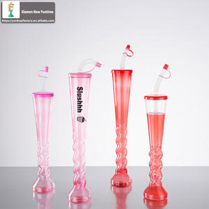 Custom logo Affordable 12oz/16oz/28oz Swirl Yard Glass Plastic Spiral Yard Cup Slush Yardas Cerveza Drink Twist Cup - Product Image 6