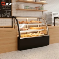 Vitrine Réfrigérée pour Gâteaux avec Éclairage LED – Présentoir de Pâtisserie pour Centre Commercial