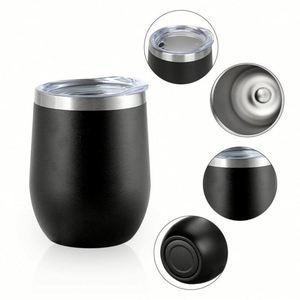 Vaso Térmico de Acero Inoxidable con Recubrimiento en Polvo de 12 oz, Diseño Usa Warehouse, Vasos para Café y Vino con Doble Pared y Aislamiento al Vacío - Product Image 2