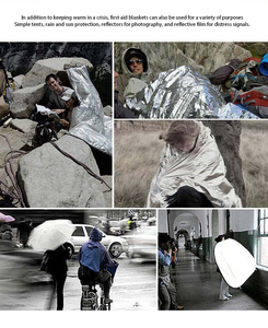 ผ้าห่มฉนวนกันความร้อน2026ฉุกเฉินสองด้านสำหรับกลางแจ้งผ้าห่มเพื่อการอยู่รอดผ้าห่มฉนวนกันความร้อนแบบง่ายสำหรับกลางแจ้งแบบฉุกเฉิน - Product Image 5