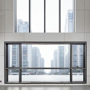 Fenêtres à suspension supérieure symétriques en alliage d'aluminium à <span class=keywords><strong>double</strong></span> <span class=keywords><strong>vitrage</strong></span>, économie d'énergie, design moderne, pour murs-rideaux <span class=keywords><strong>et</strong></span> halls commerciaux à isolation <span class=keywords><strong>thermique</strong></span> - Product Image 2