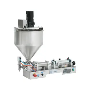 Factory price semi automatic cream paste filling machine cream filler with heater mixer