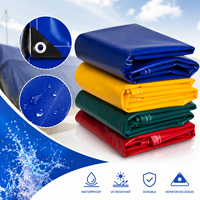 Bâche de construction en tissu ripstop imperméable, couverture en poly tissé renforcée pour la protection des matériaux de construction et l'utilisation automobile