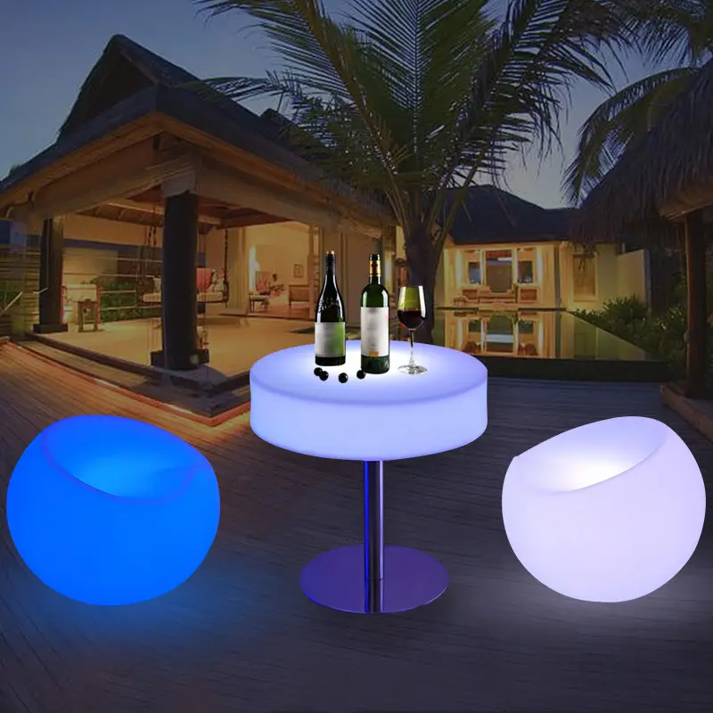 Mesas com logotipo iluminado por LED mais vendidas para o clube noturno KTV shop