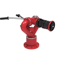 Barre de commande double fixe en alliage d'aluminium de 4 pouces, commande manuelle, canon à eau multifonction pour camion de pompiers, pour la lutte contre les incendies