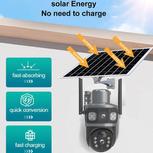 3K wasserdichtes Dual Lens 4G Solar Power System Wifi-Überwachung Intelligente Außen batterie Drahtlose Überwachung nach Hause 6MP CCTV-Kamera - Product Image 2