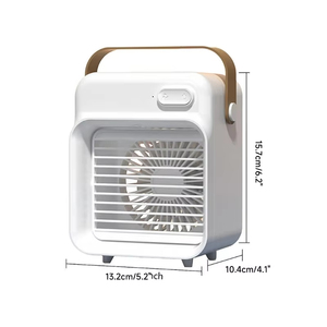 Ventilateur climatiseur portable de bureau rechargeable avec poignée, mini-refroidisseur d'air évaporatif domestique - Product Image 2