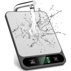 Balance de cuisine numérique intelligente à affichage numérique, alimentée par piles, pour peser les aliments, précise, 5 kg, 10 kg, en acier inoxydable - Product Image 1