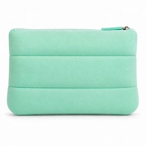 Wholesale Custom Neoprene Zipper Pouch with 3D Silicone Logo Lightweight Cosmetic <b>Bag</b> for Makeup Storage Travel and Gifts - Product Image 3
