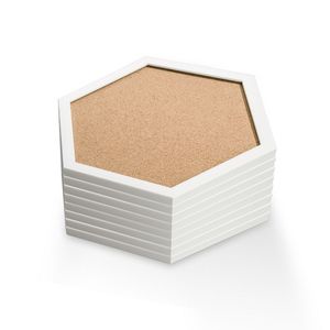 Tablón de anuncios de hoja de <span class=keywords><strong>corcho</strong></span> hexagonal personalizable de fábrica OEM con marco de plástico para fotos de notas papeles marcado tablero de pines de <span class=keywords><strong>corcho</strong></span> de pared - Product Image 6