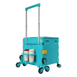 Fabrikant Groothandel Draagbare Plastic Winkelen <span class=keywords><strong>Trolley</strong></span> Opvouwbare Trap Klimwielen 85l 100Kg Winkelwagen Met Wielen - Product Image 3