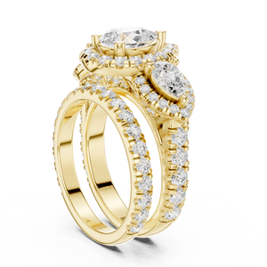 Bague de fiançailles solitaire avec diamant de laboratoire, style tendance, bague de fiançailles faite à la main pour femmes, portée par les exportateurs - Product Image 1