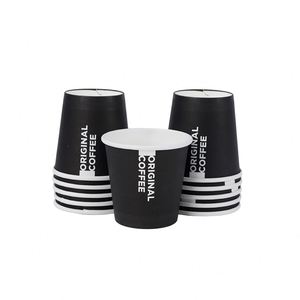 Gobelets en papier biodégradables réutilisables à paroi simple, personnalisés, imperméables, pour café, 2oz/8oz/16oz, écologiques - Product Image 1