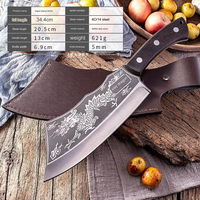 Ensemble de couteaux de chef de qualité supérieure couteaux de cuisine en acier inoxydable couteau à désosser avec poche