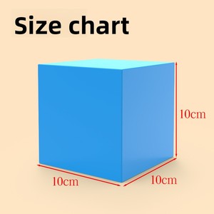 Bloque Cúbico Grande de 10 cm, Utilizado para Demostraciones del Profesor Bloques Cúbicos Decimétricos Hechos de Plástico. Desmontable de un solo lado. - Product Image 4