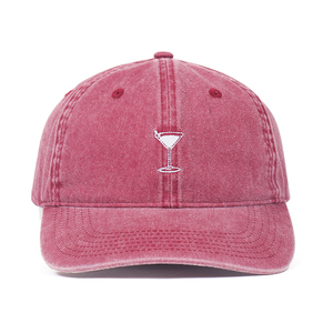 Mũ lưỡi trai 6 mảnh may đo màu hồng thêu, chống nắng thể thao ngoài trời, in logo với khóa kim loại - Product Image 2