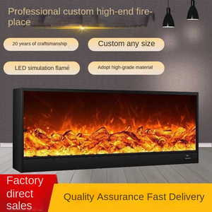 Chimenea Eléctrica de Pared de 1500 mm, Diseño Contemporáneo de Metal con Control Remoto y Calefacción para Sala de Estar - Product Image 5