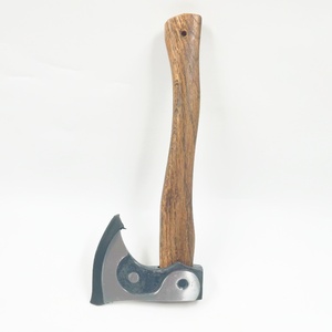 Taiji Casting en Balde de acero de alto carbono forjado, mango de madera de haya pulido de medio espejo Braveheart Tomahawks Axe - Product Image 5