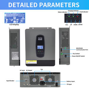 EU USA <span class=keywords><strong>PL</strong></span> LAGER Reiner Sinus-Solar-Hybrid-Wechsel richter 3KW 6KW 11KW 24-V-Hybrid-Solar-Wechselrichter Lifepo4-Batterie - Product Image 5