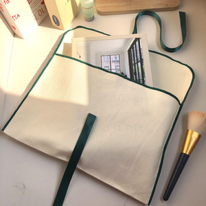 Eco-friendly Durable Custom Logo <b>Printing</b> Cotton Twill Envelope Bag Vivid Makeup Cosmetic Perfume Packaging Cotton Dust Pouch - Product Image 5