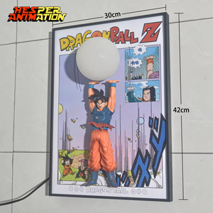 Figura de Anime en 3D con Marco, HESPER 44*32CM, Dragón Espíritu Bomb <span class=keywords><strong>Goku</strong></span>, el Mejor Regalo para Coleccionistas - Product Image 1