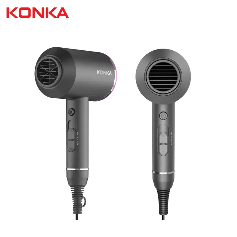 Portable Fashion hair dryer 220V air dryer care hair KONKA hair dryer 1600w for home