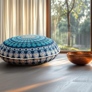 Memory Foam Added Meditation <strong>Floor</strong> Pillows Round <strong>Large</strong> Pillow Seating Bohemian Mandala Circle <strong>Floor</strong> <strong>Cushion</strong> - Product Image 4