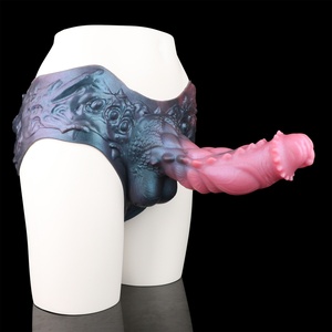 Liquid Silicone <b>Dildo</b> with Suction Cup, Strap-On Harness Sex Toys for Men and Women G Spot Pleasure Vaginal or Anal Play - Product Image 1