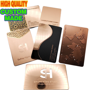 Cartes de visite métalliques personnalisées gravées en aluminium pour membres VIP – Cartes vierges robustes pour promotion et branding en gros - Product Image 2