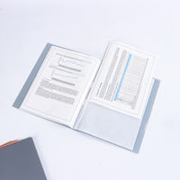 Carpeta de Presentación Personalizada con Cubierta de PP A4, 30 Bolsillos, Transparente, Impermeable, para Oficina
