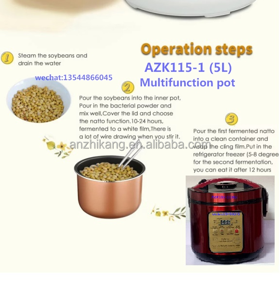 AZK115-1 anzhik Сбывание фабрики напрямую кухонный прибор йогурт и рисовое вино производитель бытовой Электрический автоматический Йогуртницы