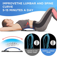 MERRYBODY Masseur chiropratique de haute qualité pour soulager la douleur avec soutien lombaire, étireur dorsal réglable, portable pour le corps et la taille