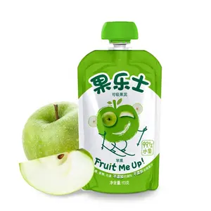 Emballage de jus de fruits recyclable écologique personnalisé sac de nourriture pour bébé sécurisé pochette de boisson liquide avec sac à bec debout