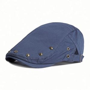 Wholesale Stylish Premium Solid Color <b>Flat</b> Top Ivy Hat <b>Caps</b> <b>Men</b> Ivy Gatsby Hat <b>Cap</b> Custom Autumn Winter <b>Men</b> Studs Newsboy <b>Cap</b> - Product Image 3