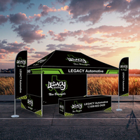 Maxcanopy Heavy Duty 10x20ft Tente d'exposition extérieure en aluminium à installation rapide Auvent étanche pour les événements et les promotions