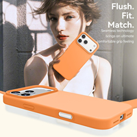 Coque de téléphone portable en silicone VAWI S002 pour iPhone 11 12 13 14 15 16 17, coque arrière protectrice durable