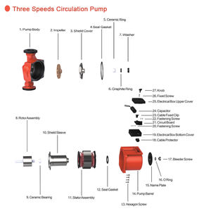 LPS20-60 électrique 60Hz petite pompe à eau de circulation pompes de surpression à faible bruit pour l'approvisionnement en eau domestique Bomba De Calor - Product Image 3