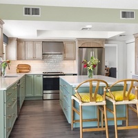 Muebles para el Hogar Modelo 2026, Muebles de Cocina de Madera Sólida, Materiales de Construcción Nuevos