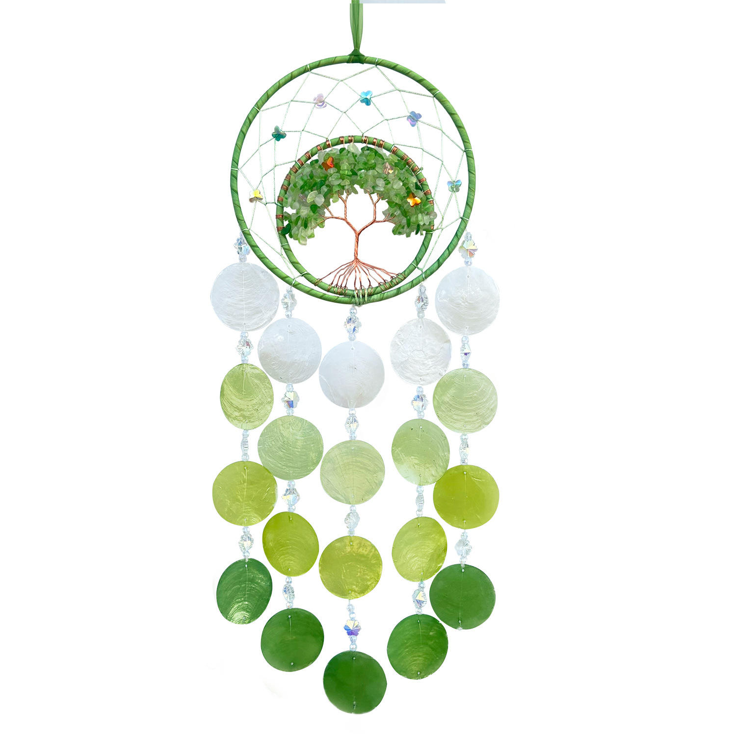 Conchiglia di colore cristallo - Verde