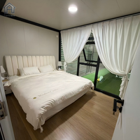 Casa Contenedor Expandible de 20 pies/40 pies, 3 Dormitorios, Casa Modular Prefabricada de Lujo, Casa Pequeña Plegable Moderna, Villa Móvil