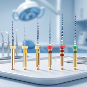 Limes rotatives dentaires activées par la chaleur pour le traitement des canaux radiculaires, instruments endodontiques pour la dentisterie - Product Image 1