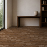Revêtement de sol en vinyle SPC résistant à l'eau pour salon, chambre, hôtel, appartement, magasin de détail, rénovation, structure rigide, système de pose par clipsage