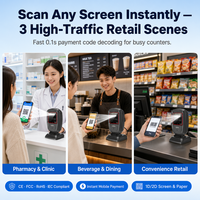 Lecteur de codes QR haute vitesse UIMG UMG-FS30 à 360 degrés avec capteur CMOS pour les cafés de thé au lait