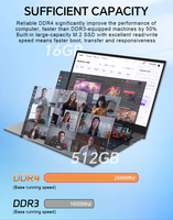 Plein nouveau 15.6 "Intel 12 génération N95 gris coque mentale écran tactile ordinateur portable pour étudiant ingénieur