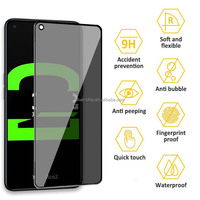 Protecteur d'écran de confidentialité 9H anti-rayures en verre trempé pour téléphone portable Oneplus 9R 9E Film de téléphone