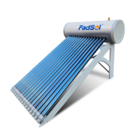Système de chauffe-eau solaire pressurisé de 150 L pour la maison ou le commerce, chauffe-eau solaire pressurisé intégré certifié Solar Keymark
