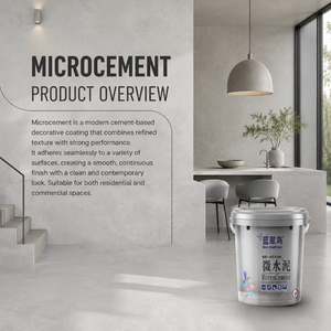 Microciment imperméable pour sols et murs de salle de bain d'hôtel, produit phare de l'usine, idéal pour les zones douche et les murs en microciment. - Product Image 2