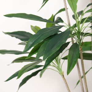 Plante artificielle en velours vert Dream Castle, 100-200 cm, plante d'intérieur en pot pour la décoration du salon et de la maison - Product Image 2